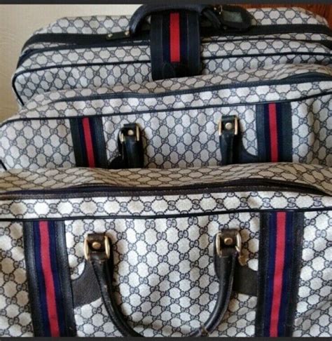 vintage gucci luggage set